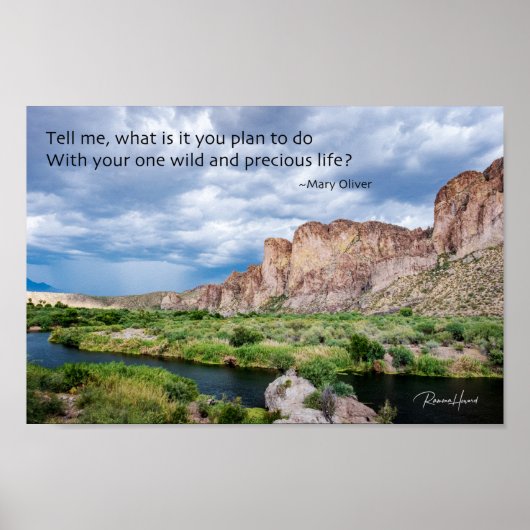 Je eenzame leven in het wild en je kostbare leven poster (Voorkant)