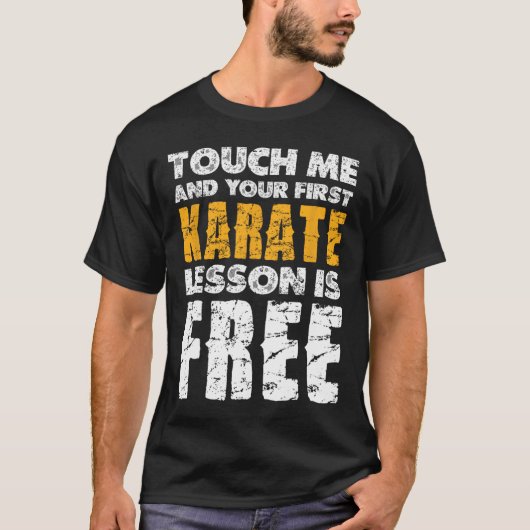 Je eerste karateles is gratis t-shirt (Voorkant)