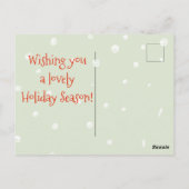 Je eerste kersthuwelijk - Gingerbrood Mannen Briefkaart (Achterkant)