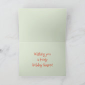 Je eerste kersthuwelijk. Gingerbrood Mannen Feestdagen Kaart (Binnen)