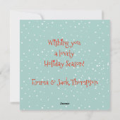 Je eerste kersthuwelijk - twee kattekatten feestdagenkaart (Achterkant)