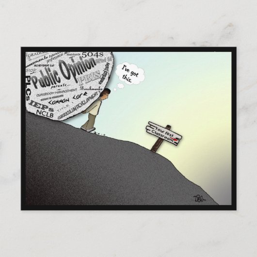 Je eerste klaslokaal heb ik hier. briefkaart (Voorkant)