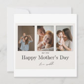 je eerste moederdag foto plat kaart (Voorkant)