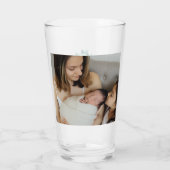 Je eerste Moederdag Rozen Groene takken Glas (Achterkant)