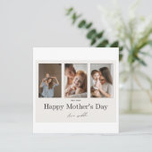 je eerste moedersdag foto plat kaart (Staand voorkant)