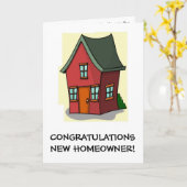 Je eerste thuisfelicitatiekaart kaart (Gele Bloem)