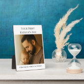 Je eerste vaderdag - aangepaste fotokaart fotoplaat (Zijkant)