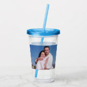 Je eigen aangepaste foto toevoegen acryl drinkbeker (Achterkant)