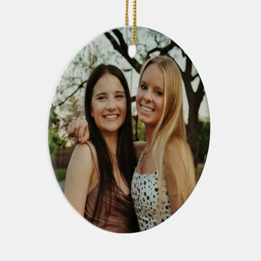 Je eigen aangepaste foto toevoegen keramisch ornament (Rechts)