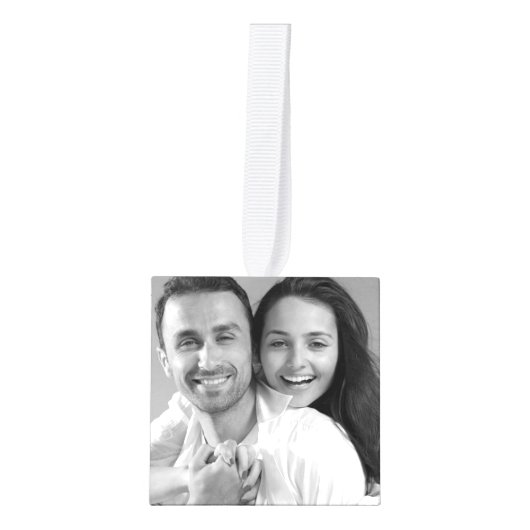 Je eigen aangepaste foto toevoegen ornament (Voorkant)