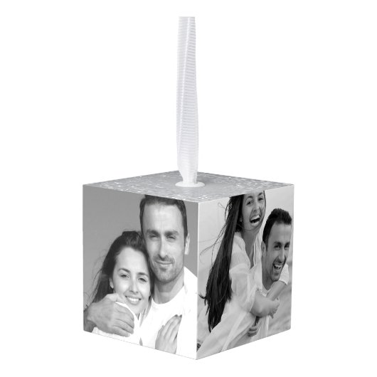 Je eigen aangepaste foto toevoegen ornament (Achter hoekig)