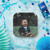 Je eigen aangepaste foto toevoegen papieren bordje (Feest)