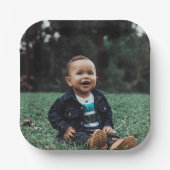 Je eigen aangepaste foto toevoegen papieren bordje (Voorkant)