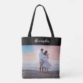 Je eigen aangepaste foto toevoegen tote bag (Achterkant)
