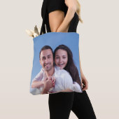 Je eigen aangepaste foto toevoegen tote bag (Dichtbij)