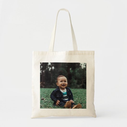 Je eigen aangepaste foto toevoegen tote bag (Voorkant)