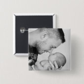 Je eigen aangepaste foto toevoegen vierkante button 5,1 cm (Voorkant /achterkant)