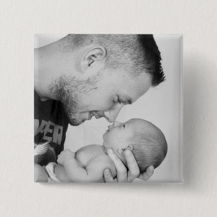 Je eigen aangepaste foto toevoegen vierkante button 5,1 cm