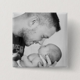 Je eigen aangepaste foto toevoegen vierkante button 5,1 cm