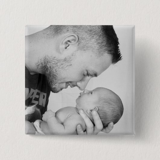 Je eigen aangepaste foto toevoegen vierkante button 5,1 cm (Voorkant)