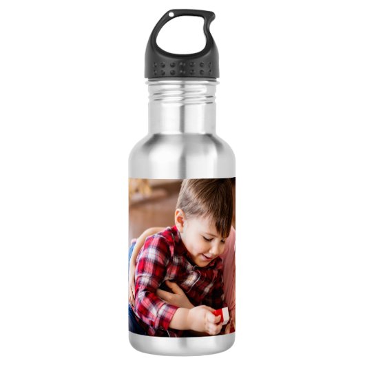 Je eigen aangepaste foto toevoegen waterfles (Voorkant)