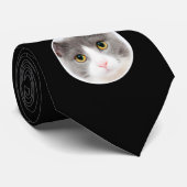 Je eigen aangepaste foto zwart stropdas (Opgerold)