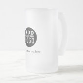 Je eigen aangepaste Logo toevoegen Matglas Bierpul (Voorkant rechts)