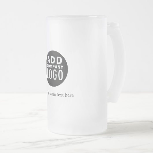 Je eigen aangepaste Logo toevoegen Matglas Bierpul (Voorkant rechts)