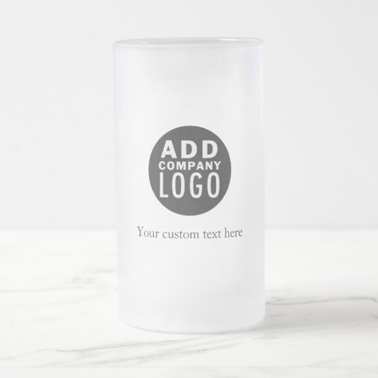 Je eigen aangepaste Logo toevoegen Matglas Bierpul (Center)