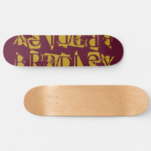 Je eigen aangepaste naam persoonlijke magenta toev persoonlijk skateboard (Horizontaal)