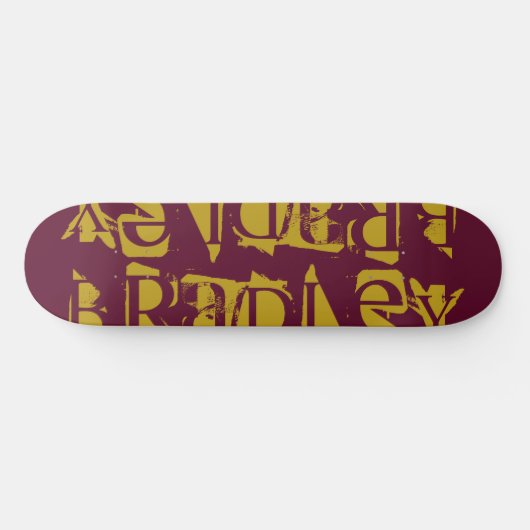 Je eigen aangepaste naam persoonlijke magenta toev persoonlijk skateboard (Horizontaal)