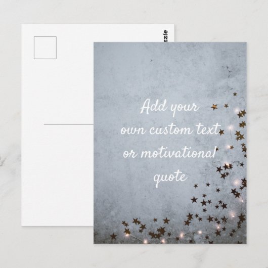 Je eigen aangepaste prijsopgave toevoegen - sterre briefkaart (Voorkant / Achterkant)