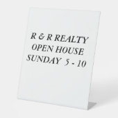 je eigen aangepaste teken maken reclamebord met voetstuk (Voorkant)