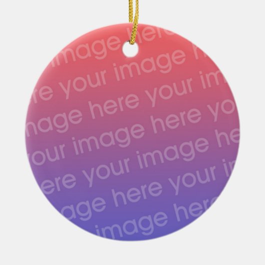 Je eigen aangepaste versiering maken keramisch ornament (Voorkant)