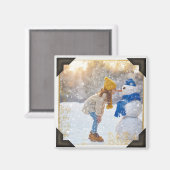 Je eigen Afbeelding | stijlfotohoeken Magneet (Voorkant / Achterkant)