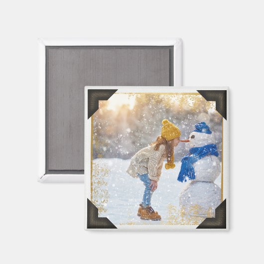 Je eigen Afbeelding |  stijlfotohoeken Magneet (Voorkant / Achterkant)