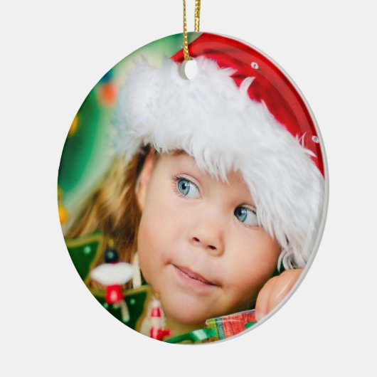 Je eigen Afbeelding toevoegen - Aangepaste Afbeeld Keramisch Ornament (Links)