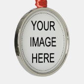 Je eigen Afbeelding toevoegen Metalen Ornament (Rechts)