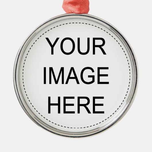 Je eigen Afbeelding toevoegen Metalen Ornament (Voorkant)