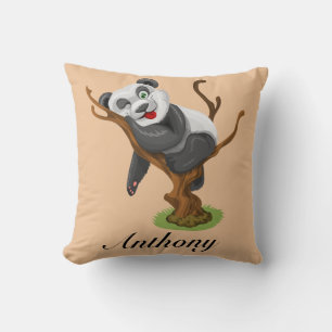Je eigen Baby Panda personaliseren Kussen