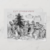 Je eigen cadeaubon voor feestdagen maken - Katten Briefkaart (Voorkant / Achterkant)