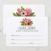 Je eigen cadeaubonnen laten Sjabloon (Voorkant / Achterkant)