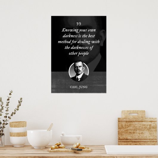 Je eigen duisternis kennen is de beste methode voo poster (Keuken)