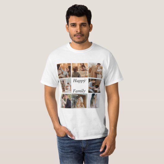 je eigen familiefoto t-shirt (Voorkant volledig)