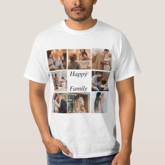 je eigen familiefoto t-shirt (Voorkant)