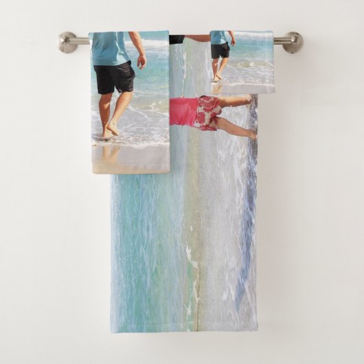 Je eigen foto en/of tekst toevoegen bad handdoek (Insitu)