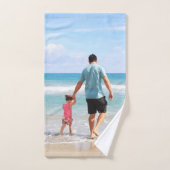 Je eigen foto en/of tekst toevoegen bad handdoek (Handdoek)