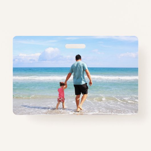 Je eigen foto en/of tekst toevoegen badge (Voorkant)