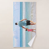 Je eigen foto en/of tekst toevoegen badhanddoek (Badhanddoek)