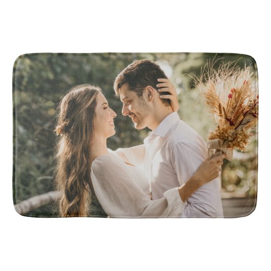 Je eigen foto en/of tekst toevoegen badmat (Voorkant)